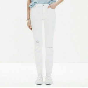 Madewell Alley Straight Leg White Jean